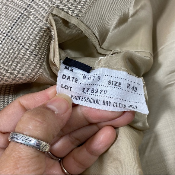 Walter Pyes Jacket Silk Wool Sports Jacket Sports Coat Tan 42R 2 Button … - Picture 9 of 10